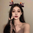 レディースファッション アクセサリー 綺麗 上品 海外 ハロウィン 頭飾り スカル カボチャ ヘアピン ヘア アクセサリー 怖い 雰囲気 衣装 ドレス アップ 写真 小道具