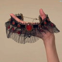 レディースファッション アクセサリー 綺麗 上品 海外 ブラッディ スパイダー ハロウィン ウォータードロップ ジルコン オンライン 首輪 レディース 鎖骨 チェーン ネック アクセサリー
