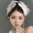レディースファッション アクセサリー 綺麗 上品 海外 ホワイト 鳥羽 ヘアピン 秋 ぬいぐるみ ヘア アクセサリー ハイエンド サイド クリップ レディース バレエ 帽子