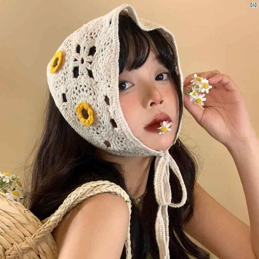 レディースファッション ファッション小物 オシャレ 夏 海辺 牧歌的 花 スカーフ ニット かぎ針 編み 三角形 髪 フレンチ レトロ バッグ レディースファッション ファッション小物 オシャレ 夏 海辺 牧歌的 花 スカーフ ニット かぎ針 編み 三角形 髪 フレンチ レトロ バッグ