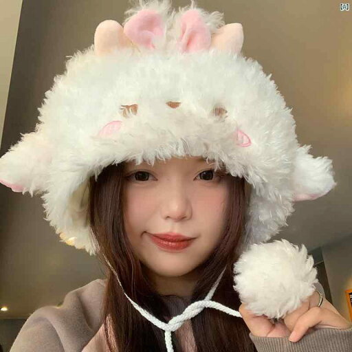 レディースファッション ファッション小物 オシャレ 子羊 耳 帽子 秋冬 かわいい 顔 小柄 毛皮 暖かい 耳保護 レディースファッション ファッション小物 オシャレ 子羊 耳 帽子 秋冬 かわいい 顔 小柄 毛皮 暖かい 耳保護