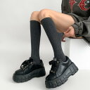 レディース ファッション ストッキング オシャレ 靴下 足元 レディース 夜間 教室 ブラック カーフ ソックス 春秋 カレッジ 垂直 パターン 圧力 スリム ロング チューブ グレー パイルソックス