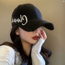 レディース ファッション 小物 ファッションアイテム レディース ブラック ハード トップ 野球帽 ビッグ ヘッド ひさし キャップ 文字 ワイド つば 小柄 帽子 顔