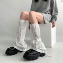 レディース ファッション ストッキング オシャレ 靴下 足元 夜 教室 脚 カバー y 2 k サブカルチャー スタイリッシュ ガール jk ふ くら ぎ ソックス レディース 春秋 ストラップ ホワイト パイルソックス