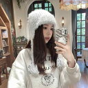 レディース ファッション ストッキング オシャレ 靴下 足元 シャロン かわいい 耳保護 帽子 レディース 秋冬 ニット 帽 暖かい レースアップ 丸顔 小柄 防寒