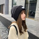 レディース ファッション ストッキング オシャレ 靴下 足元 シャロン ブラック ニット ゆる 帽子 レディース 頭囲 大きい 冬用 ウール 秋冬 暖かい 丸顔小顔