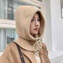 レディース ファッション ストッキング オシャレ 靴下 足元 レディース ニット トゥ キャップ 耳保護 帽子 韓国 オール イン ワン ウール 冬 巾着 ネック スカーフ