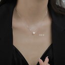 レディース アクセサリー ファッション おしゃれ 韓国 上品 綺麗 シンプル パールネックレス スターリングシルバー クール ネックレス 鎖骨 チェーン シンプルパール ペンダント シングル