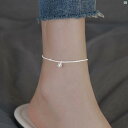 レディース アクセサリー ファッション おしゃれ 韓国 上品 綺麗 シンプル スターリングシルバー ベビーブレス グリーン ジルコニウム アンクレット ハイエンド アクセサリー