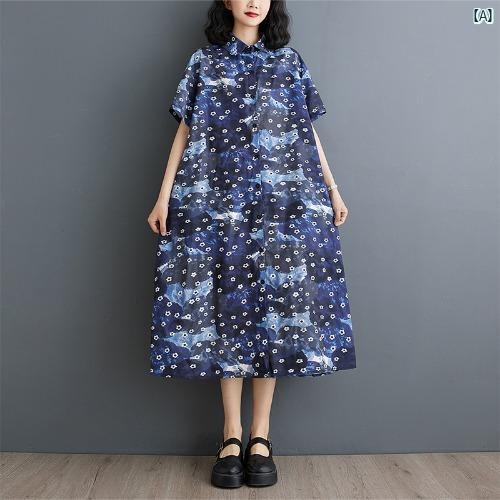 レディース ファッション シンプル オシャレ かわいい 花柄 スカート 韓国 夏 半袖 大きいサイズ ファッション プリント スリム ミドル ドレス レディース ファッション シンプル オシャレ かわいい 花柄 スカート 韓国 夏 半袖 大きいサイズ ファッション プリント スリム ミドル ドレス