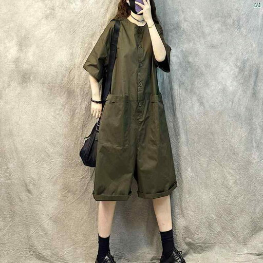 レディース ファッション オシャレ シンプル 夏 作業着 ジャンプ セットアップ可能 レディース ハイエンド レトロ 大きいサイズ ストレート カジュアル レディース ファッション オシャレ シンプル 夏 作業着 ジャンプ セットアップ可能 レディース ハイエンド レトロ 大きいサイズ ストレート カジュアル