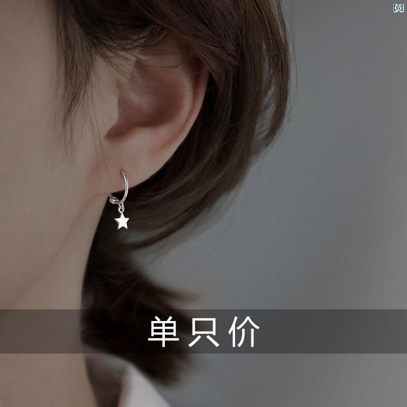 レディース アクセサリー ファッション おしゃれ 韓国 上品 綺麗 シンプル ミス スター クロス イヤリング レディース スターリングシルバー センス