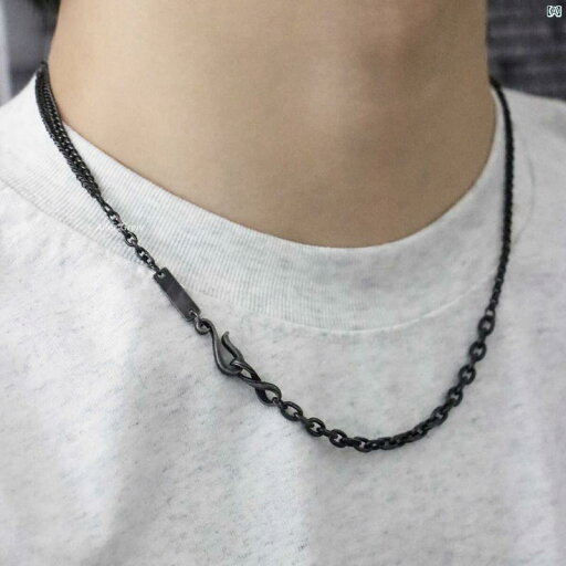 メンズファッション 小物 オシャレ メンズ アクセサリー チタン鋼 アンティーク調 カラー スプライシング ネックレス レディース ハイエンド フック バックル 鎖骨 チェーン レトロ 非退色 メンズファッション 小物 オシャレ メンズ アクセサリー チタン鋼 アンティーク調 カラー スプライシング ネックレス レディース ハイエンド フック バックル 鎖骨 チェーン レトロ 非退色