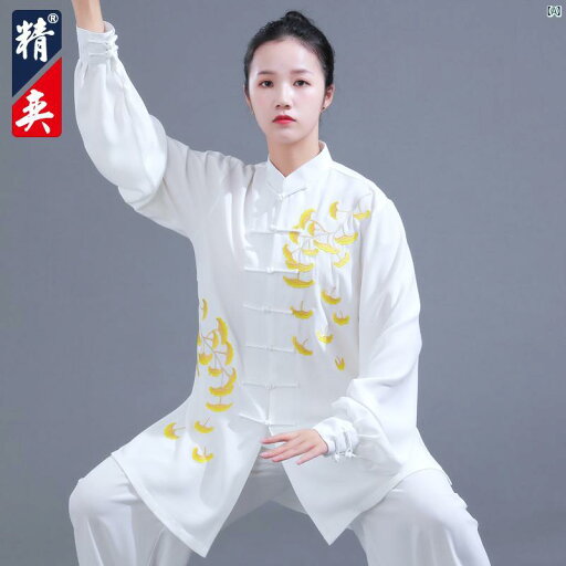 太極拳 セットアップ可能 レディース ハイエンド イチョウ 刺繍 練習 男性 武道 パフォーマンス 夏 太極拳 セットアップ可能 レディース ハイエンド イチョウ 刺繍 練習 男性 武道 パフォーマンス 夏
