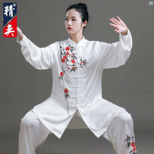 太極拳 服 レディース 中華風 梅花 手描き 練習 男性 武術 パフォーマンス 春秋 太極拳 服 レディース 中華風 梅花 手描き 練習 男性 武術 パフォーマンス 春秋