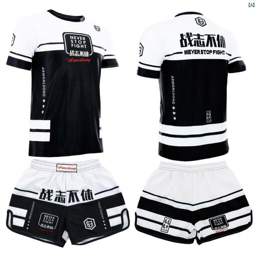 MMA 格闘技 半袖 ショーツ Tシャツ メンズレディース スーツ 子供 トレーニング 服 メイド フィットネスボクシング ジム 速乾 MMA 格闘技 半袖 ショーツ Tシャツ メンズレディース スーツ 子供 トレーニング 服 メイド フィットネスボクシング ジム 速乾