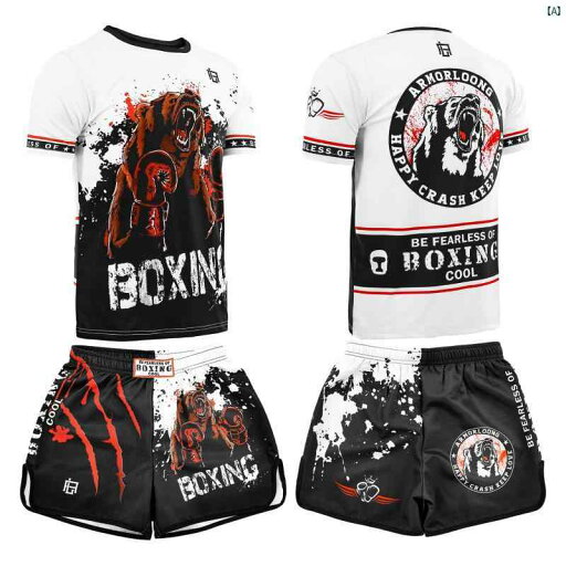 MMA フィットネス スーツ 速乾 格闘技 半袖 ショーツ Tシャツ UFC ボクシング 格闘 トレーニング カジュアルウェア MMA フィットネス スーツ 速乾 格闘技 半袖 ショーツ Tシャツ UFC ボクシング 格闘 トレーニング カジュアルウェア