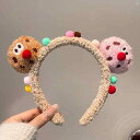 レディース レディース ファッション 韓国 韓国 レディース クッキー ぬいぐるみ ヘア バンド かわいい 洗顔 料 プレス ヘッド ヘアピン 子供用 帽子 秋冬