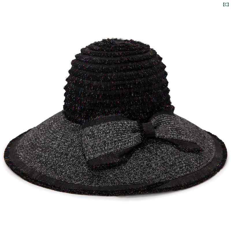 レディース 夏 日よけ 帽子 つば広 顔覆う 漁師 韓国 休暇 海辺 ビーチハット