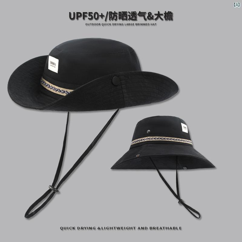 レディース　ファッション　ファッション小物　オシャレ マウンテン アウトドア ハイキング 登山 つば広 日焼け防止 日よけ 夏 キャンバス カウボーイハット メンズ 漁師 帽子