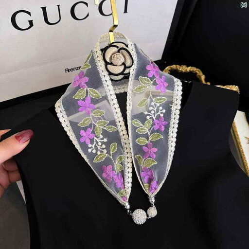 レディース ファッション ファッション小物 オシャレ 磁気 バックル レース 小柄 長い スカーフ 春秋 夏 ネック ゲートル 装飾 薄手 リボン フローティング ネクタイ レディース ファッション ファッション小物 オシャレ 磁気 バックル レース 小柄 長い スカーフ 春秋 夏 ネック ゲートル 装飾 薄手 リボン フローティング ネクタイ
