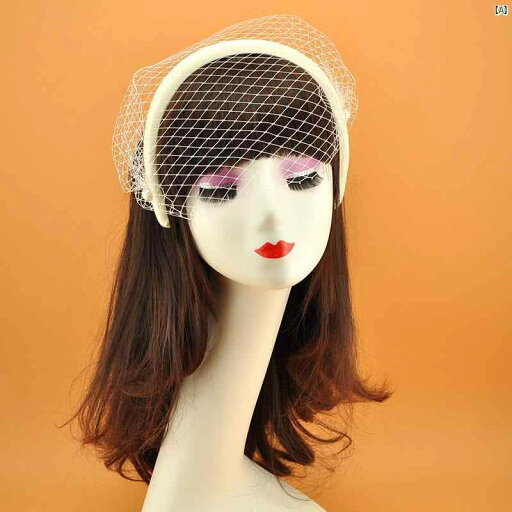 髪飾り ヘアアクセサリー 綺麗 イエ レトロ ベール ヘッド バンド 顔覆う メッシュ ヘア アクセサリー ブライダルドレス パーティー 自 撮り 髪飾り ヘアアクセサリー 綺麗 イエ レトロ ベール ヘッド バンド 顔覆う メッシュ ヘア アクセサリー ブライダルドレス パーティー 自 撮り