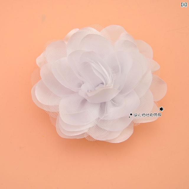 髪飾り　ヘアアクセサリー　綺麗 韓国 三次元 サテン 小花 頭飾り 生地 コサージュ ブローチ アクセサリー シンプル 一 輪 花 ヘアピン