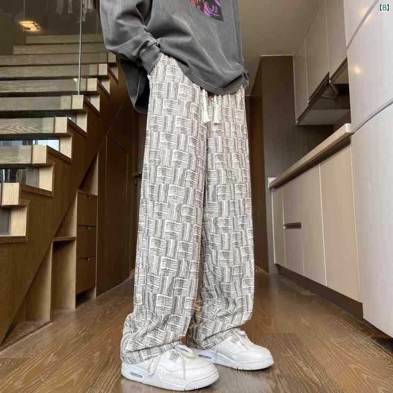 韓国メンズファッション メンズ　メンズファッション　海外　オシャレ コーデュロイパンツ メンズ 春秋新 アメリカン レトロ ダーティー パンツ ドレープ ストレート カジュアル