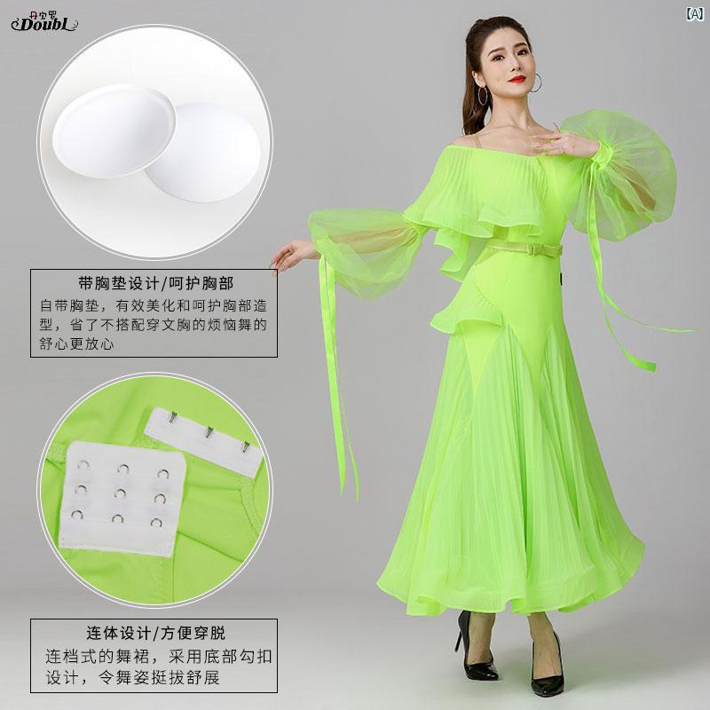 ダンス　練習着　ダンス衣装　社交ダンス衣装 Danbaoluo ハイエンド 社交 ダンス パフォーマンス 服 ブラック プール 競技 ドレス 本格的 モダン