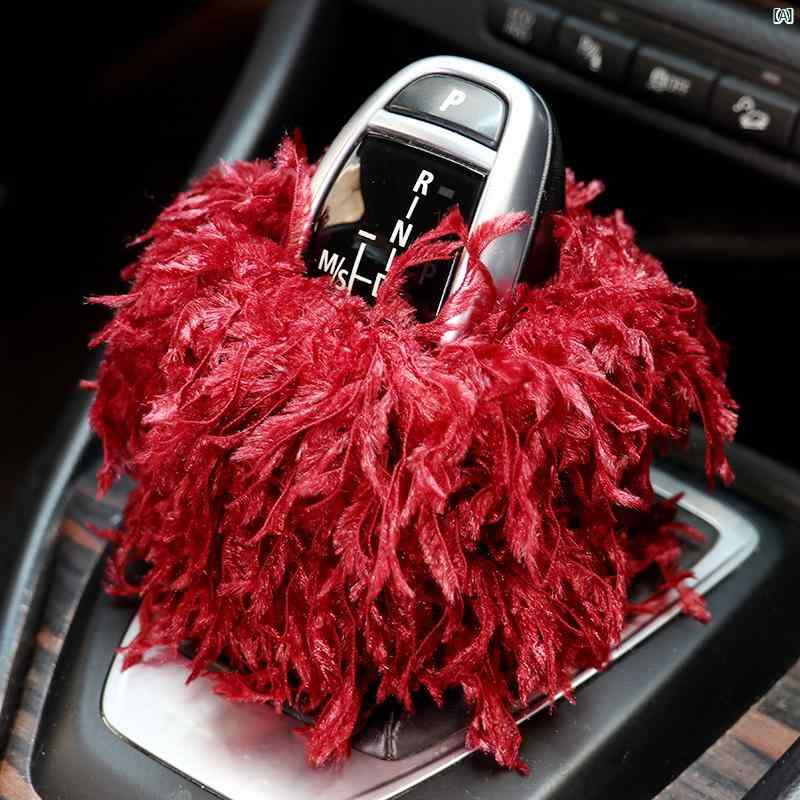車用品　車　車内　装飾　華か　便利 かわいい 車 インテリア ギア カバー 保護 エレガント 装飾 ハンドル 美しい