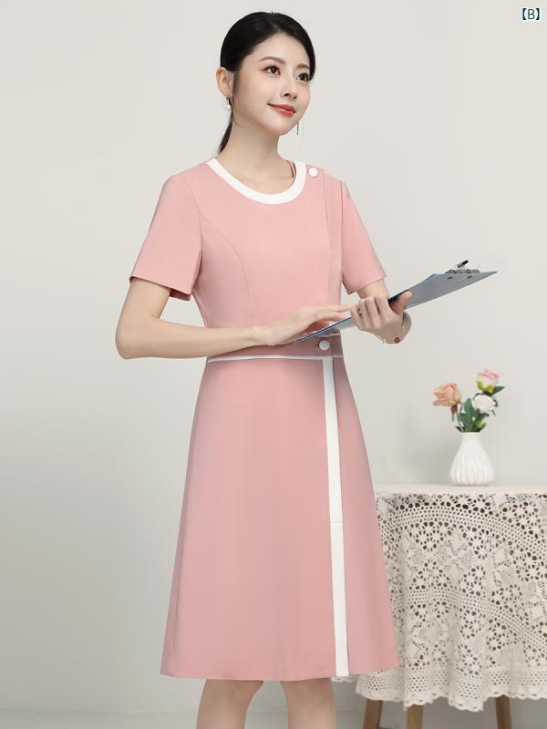 Xiangchuniao 高級 ホテル フットバス 技術者 ドレス レディース 夏 美容院 健康 マッサージ フロント 受付 制服