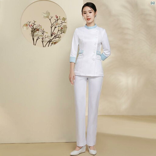 Xiangchunniao 医療 美容 薬局 フロント デスク ナース 制服 作業着 レディース 秋冬 美容院 歯科 口腔 分割 セット Xiangchunniao 医療 美容 薬局 フロント デスク ナース 制服 作業着 レディース 秋冬 美容院 歯科 口腔 分割 セット