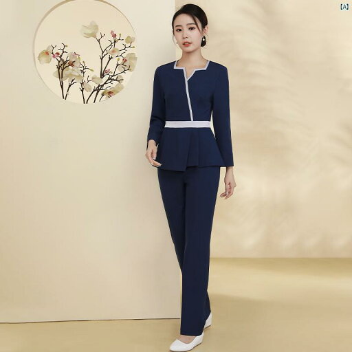 Xiangchunniao 医療 美容 フロント ナース 制服 スプリット スーツ スカート レディース 秋冬 美容院 ホテル 作業着 Xiangchunniao 医療 美容 フロント ナース 制服 スプリット スーツ スカート レディース 秋冬 美容院 ホテル 作業着