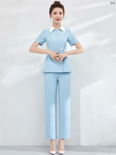 高級 美容室 医療 美容 作業着 レディース 春 健康 センター 足 湯 ペディキュア 半袖 美容師 技術者 制服 スーツ 高級 美容室 医療 美容 作業着 レディース 春 健康 センター 足 湯 ペディキュア 半袖 美容師 技術者 制服 スーツ