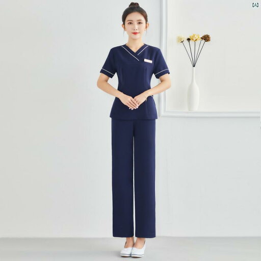美容院 技術者 作業着 夏 ナース 美容師 フットバス ペディキュア ティー アーティスト 制服 スーツ 美容院 技術者 作業着 夏 ナース 美容師 フットバス ペディキュア ティー アーティスト 制服 スーツ