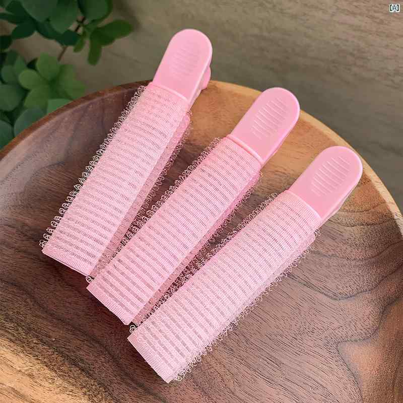 毛 根 ふわふわ クリップ ヘッド ヘア ヘアカーラー 額 トップ 前髪 固定 アーティファクト 帽子 レディース