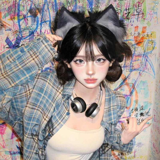 ブラック グレー 猫耳 ヘッド バンド ヘア レディース ヘアピン 獣 耳 アクセサリー cos ハロウィン 装飾 オオカミ 小道具 ブラック グレー 猫耳 ヘッド バンド ヘア レディース ヘアピン 獣 耳 アクセサリー cos ハロウィン 装飾 オオカミ 小道具