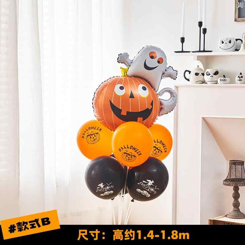 ハロウィン テーマ カボチャ インフレータブル ボール 装飾 写真 小道具 幼稚園 ショップ シーン レイアウト