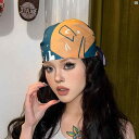 レディース ファッション 小物 スカーフ 柄 かわいい Y2K 平成 ワンポイント アメリカ 薄手 コットン 正方形 スカーフ チューブ トップ ベルト 春秋 小柄 夏 屋外 キャンプ 日焼け防止