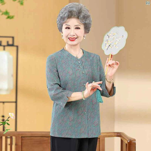 レディース ファッション 祖母 オシャレ ママ お母さん 高者用 夏服ばあちゃん シャツ 七分袖お母さん 夏 おしゃれ 70歳 老歳 カジュアル 服 レディース ファッション 祖母 オシャレ ママ お母さん 高者用 夏服ばあちゃん シャツ 七分袖お母さん 夏 おしゃれ 70歳 老歳 カジュアル 服