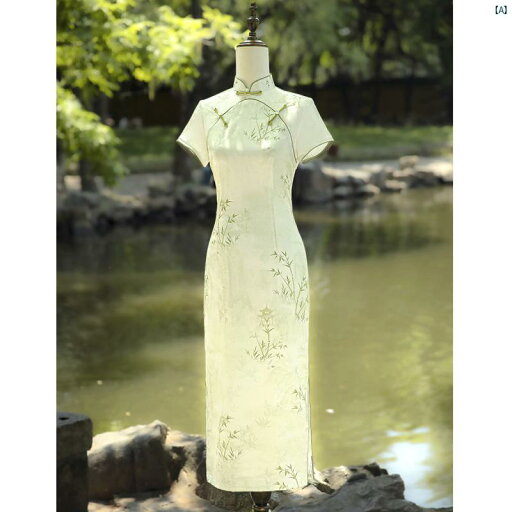 レディース 中華ドレス 中国ドレス チャイナドレス 綺麗 オシャレ パーティー 披露宴 上品 オフ ホワイト チャイナ ドレス レディース 夏 中華風 若々しい 日常 着用 可能 カーブドロング レディース 中華ドレス 中国ドレス チャイナドレス 綺麗 オシャレ パーティー 披露宴 上品 オフ ホワイト チャイナ ドレス レディース 夏 中華風 若々しい 日常 着用 可能 カーブドロング