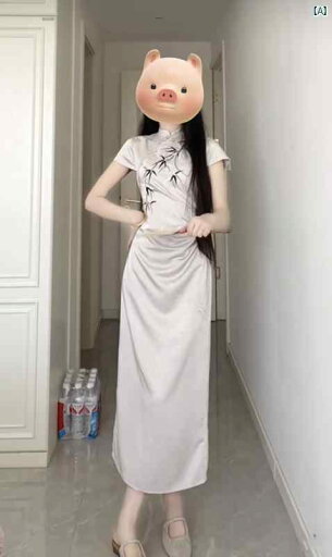 レディース ファッション 中華風 中華ドレス 中華風 デイリー チャイナ ドレス ハイエンド 夏 レトロ ジャカード スタンドカラー ロング レディース ファッション 中華風 中華ドレス 中華風 デイリー チャイナ ドレス ハイエンド 夏 レトロ ジャカード スタンドカラー ロング