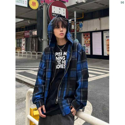 韓国メンズファッション メンズ メンズファッション 海外 オシャレ 男性用 チェック柄 長袖 シャツ 春秋 新 クリーン フィット カジュアル フード付き ジャケット 韓国メンズファッション メンズ メンズファッション 海外 オシャレ 男性用 チェック柄 長袖 シャツ 春秋 新 クリーン フィット カジュアル フード付き ジャケット