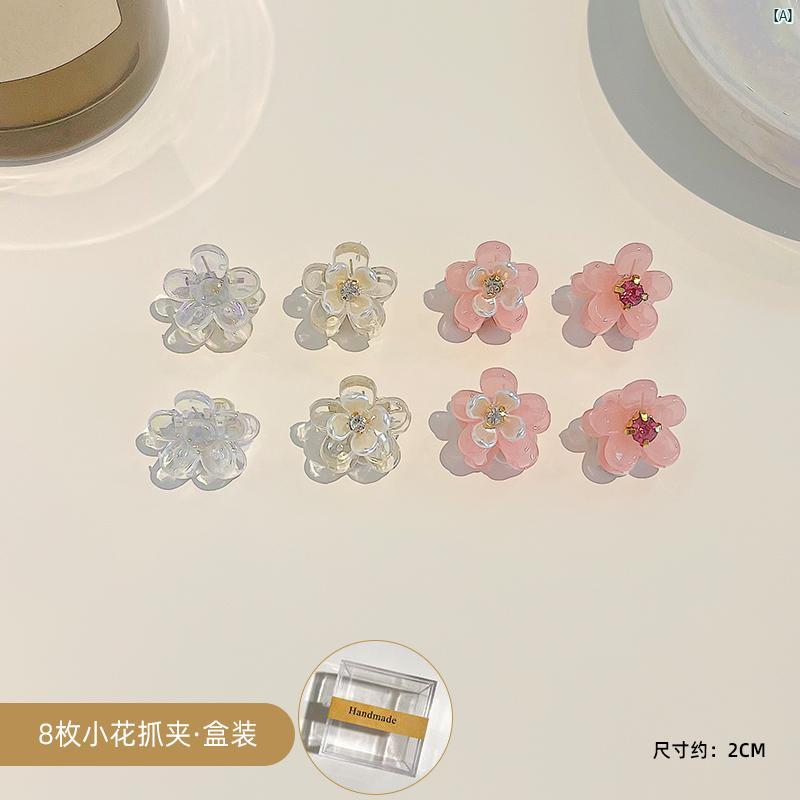 レディース レディース ファッション 韓国 韓国 シンプル 椿 花 編組 ヘア クリップ レディース 夏 サイド 前髪 ミニ 小柄 グラブ 頭飾り