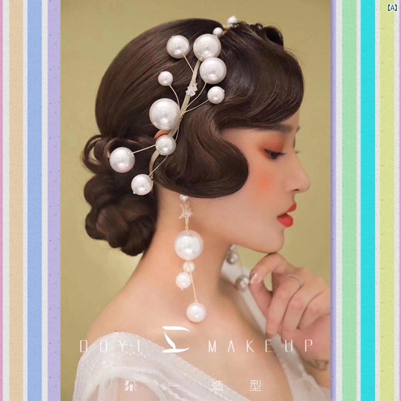 レディース ファッション 結婚式 パーティー 着飾り オシャレ ブライダルウェディング フェアリーパール ヘア アクセサリー ウェディングドレス フォトスタジオ 写真 帽子 森