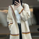レディース レディース ファッション 海外 オシャレ 秋冬 フード付き ニットカーディガン レディース ジッパー 付き 厚手 カラーマッチング ケープ コート(4)