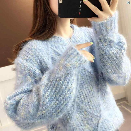 ベルベット セーター レディース 秋冬 風 暖かい 柔らかい ワックス 状 髪 ライト ブルー ツイスト ベルベット セーター レディース 秋冬 風 暖かい 柔らかい ワックス 状 髪 ライト ブルー ツイスト