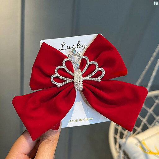 リトル プリンセスクラウン ヘアピン 帽子 ガールズ新 レッド ベルベット リボン ヘア アクセサリー クリップ 子供 バンド リトル プリンセスクラウン ヘアピン 帽子 ガールズ新 レッド ベルベット リボン ヘア アクセサリー クリップ 子供 バンド
