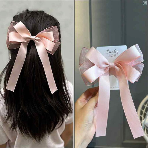 ガールズ リボン ヘア アクセサリー バック ヘッド ヘアピン 頭飾り 子供 トップ クリップ ガールズ リボン ヘア アクセサリー バック ヘッド ヘアピン 頭飾り 子供 トップ クリップ