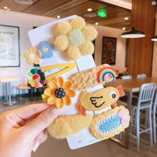 子供 ぬいぐるみ ヘア クリップ セット新 秋冬 ウール フラワークリップ かわいい レッドちゃん 崩れた 前髪 子供 ぬいぐるみ ヘア クリップ セット新 秋冬 ウール フラワークリップ かわいい レッドちゃん 崩れた 前髪